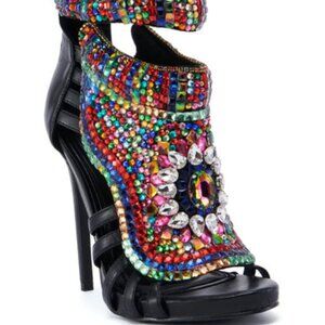 AZALEA WANG " AZTEC VIBRATIONS " MULTI SANDAL BRAND NEW !!!!!!!